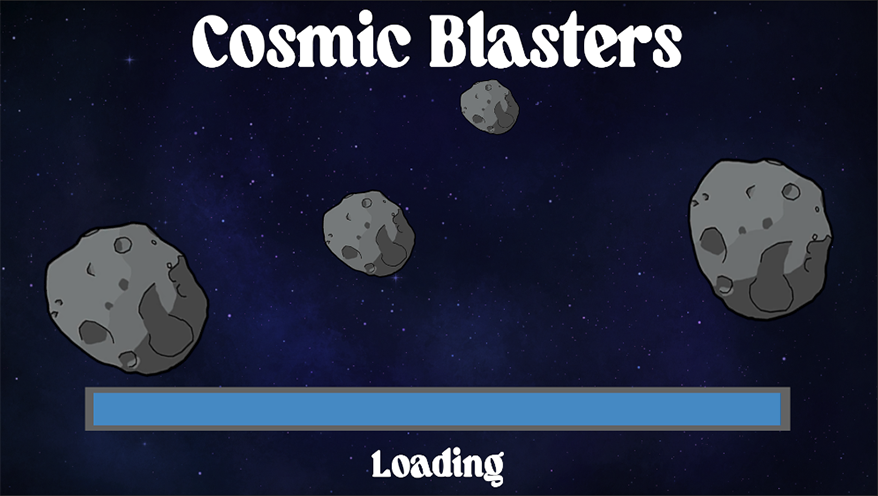 Loading Screen for Cosmic Blasters